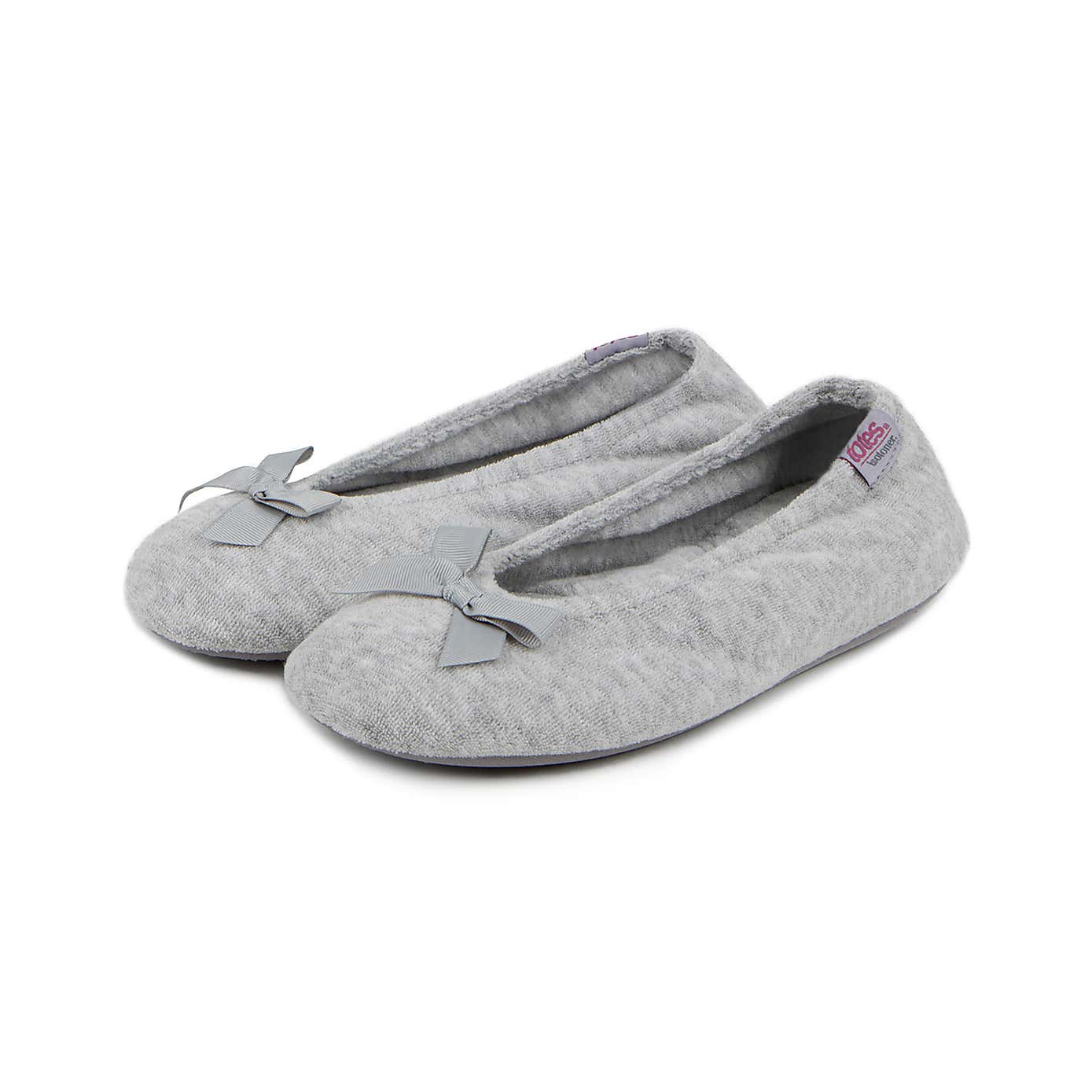 totes Isotoner Terry Ladies Ballet Slippers