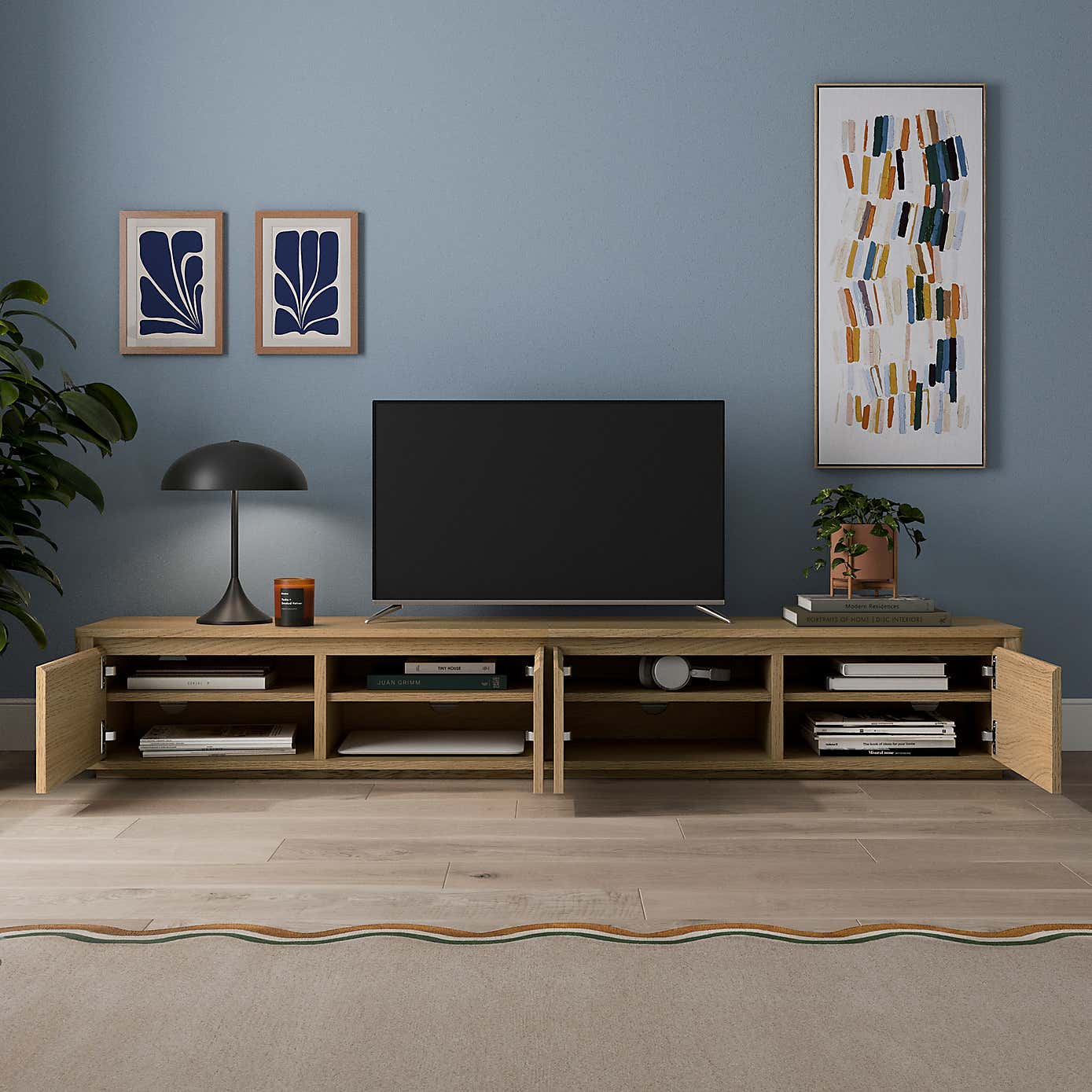 Malik Extra Wide TV Unit for TVs up to 65"