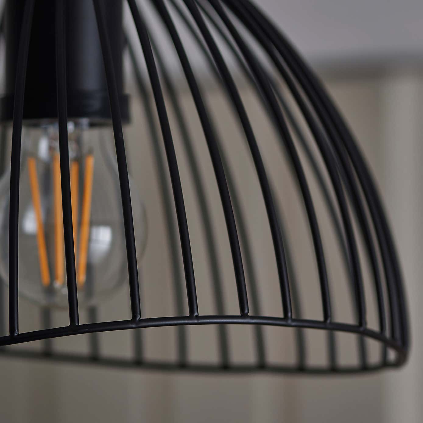 Jaula Indoor Outdoor 1 Light Flush Ceiling Fitting