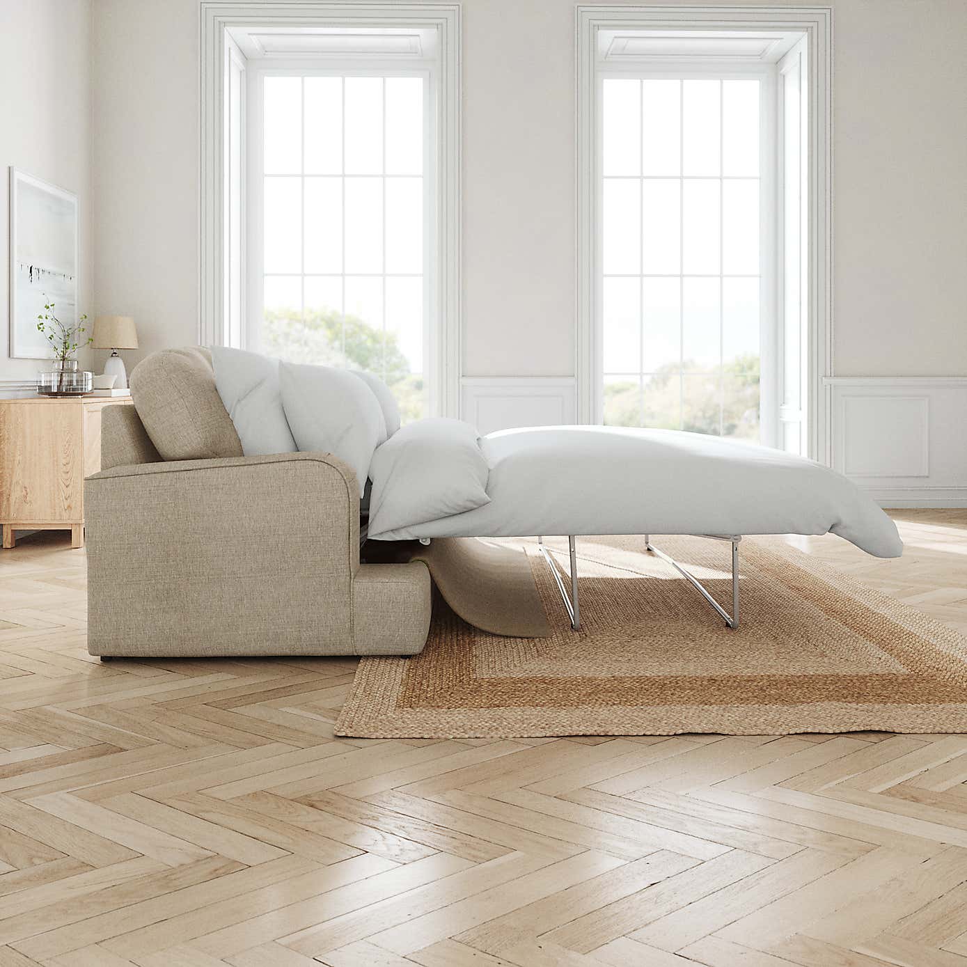 Slub Faux Linen Fabric Sample