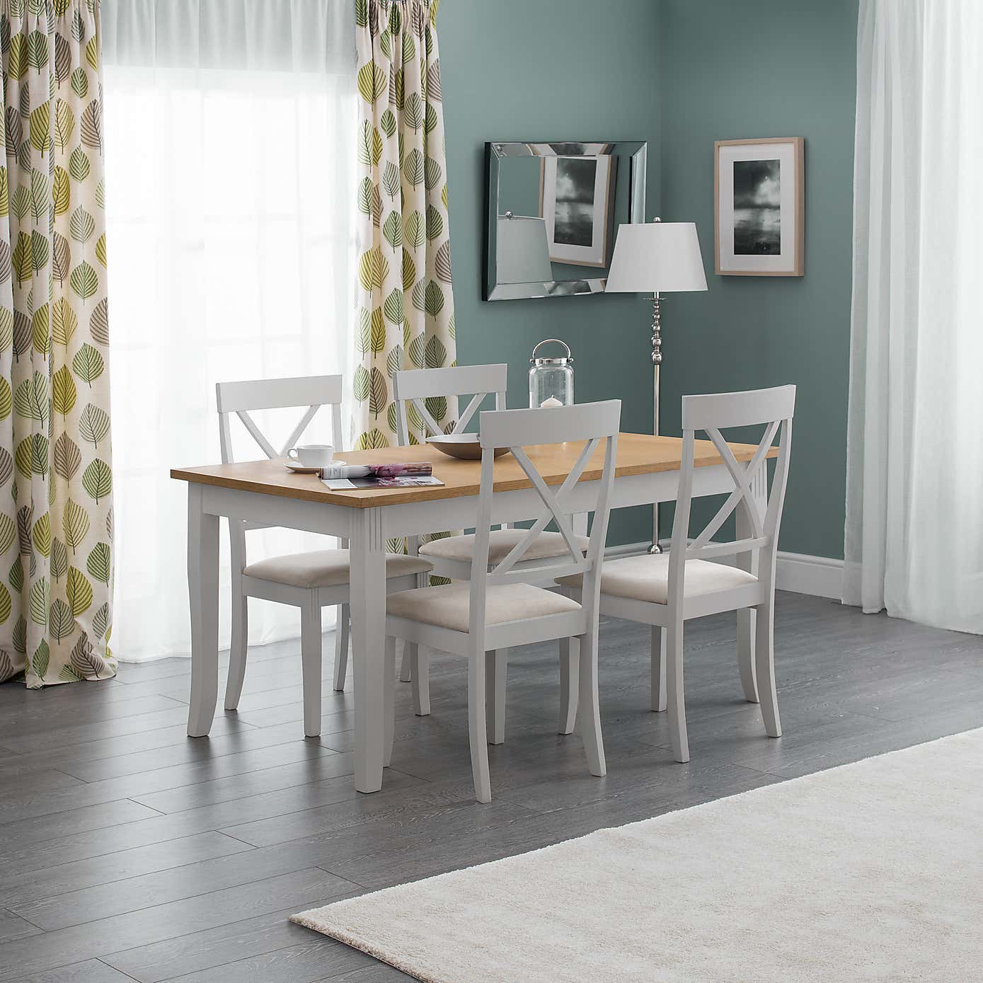 Davenport Rectangular Dining Table Grey