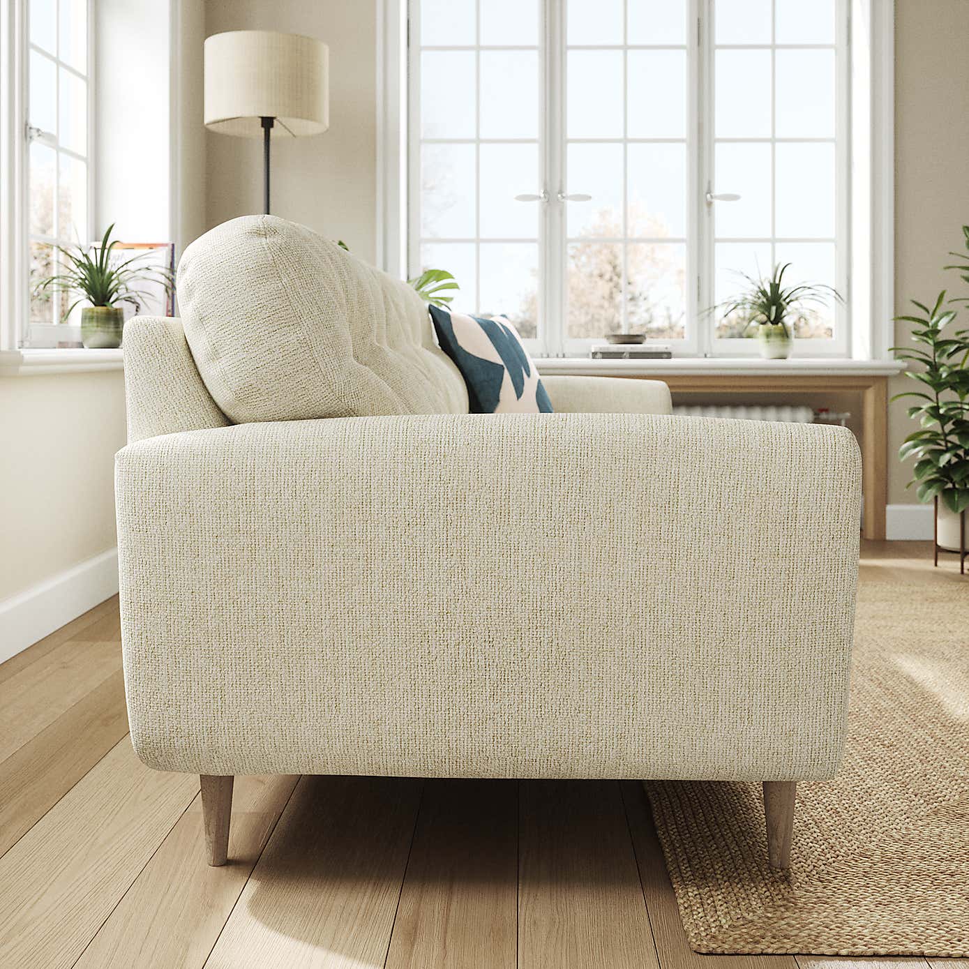 Sven Chunky Chenille 4 Seater Sofa