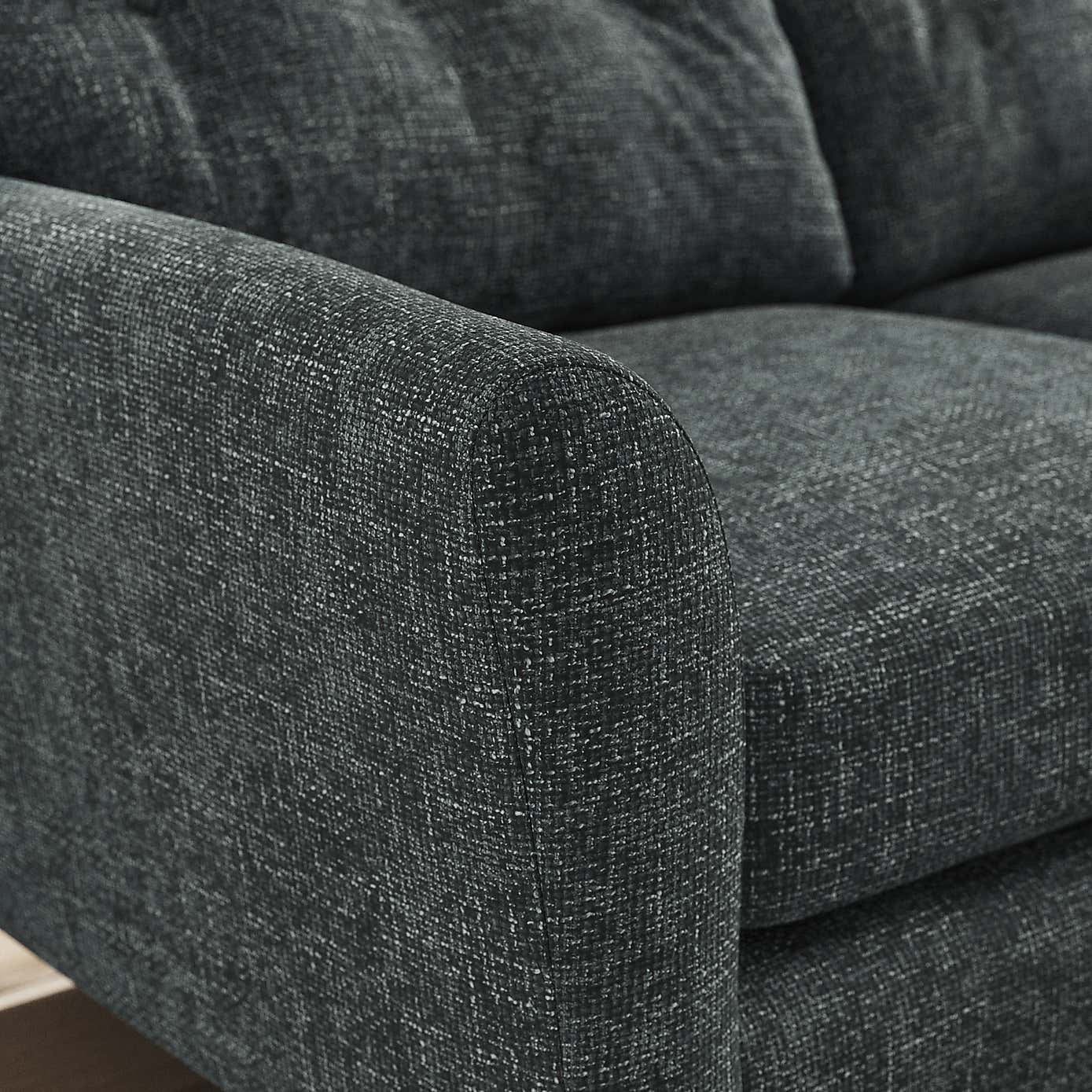 Sven Chunky Chenille Large Corner Chaise Sofa