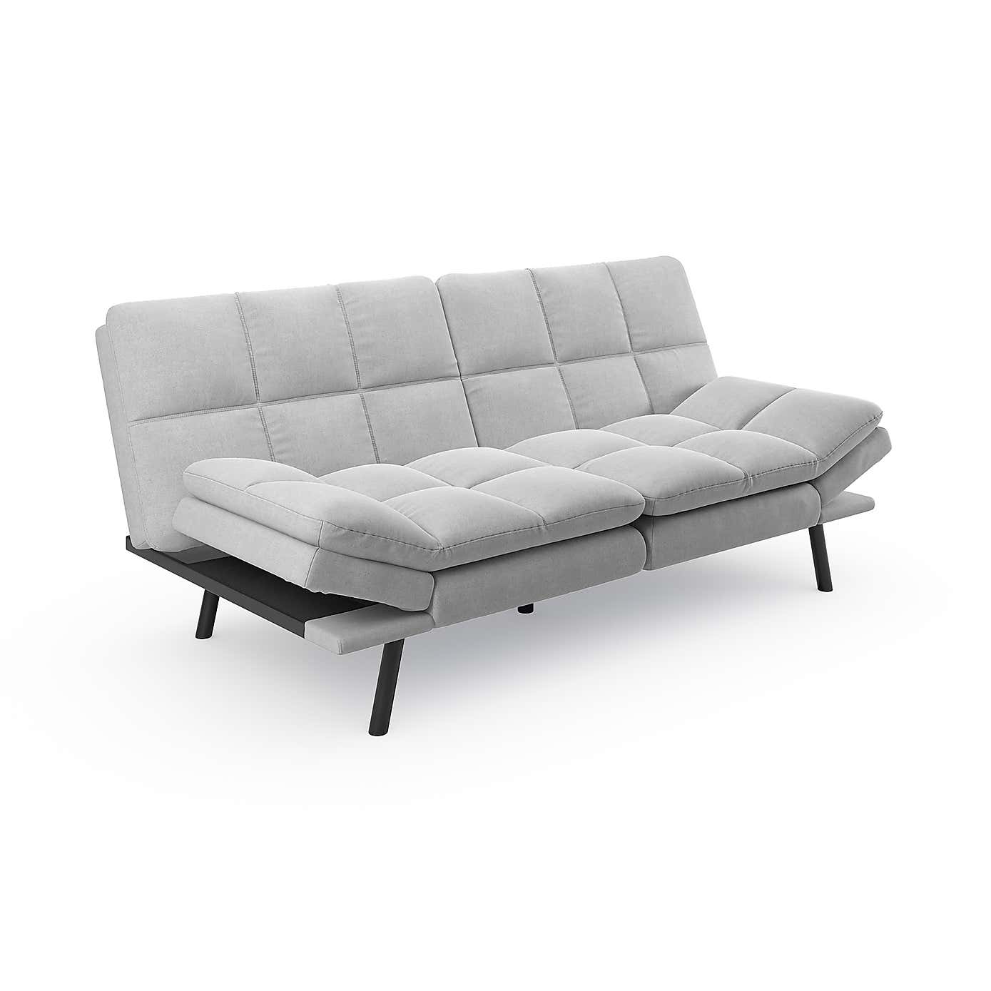 Luis Soft Chenille Clic Clac Double Sofa Bed