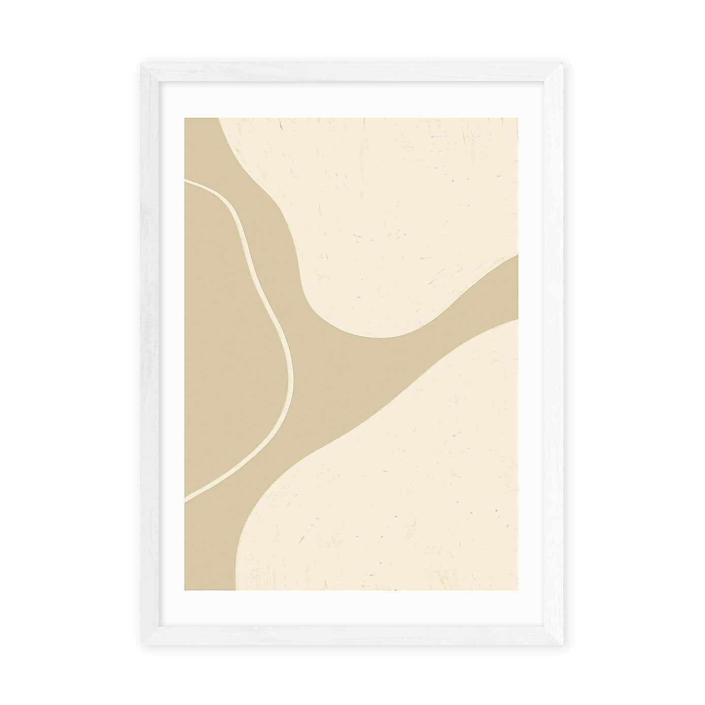 East End Prints Neutral Shapes III Print by Alisa Galitsyna