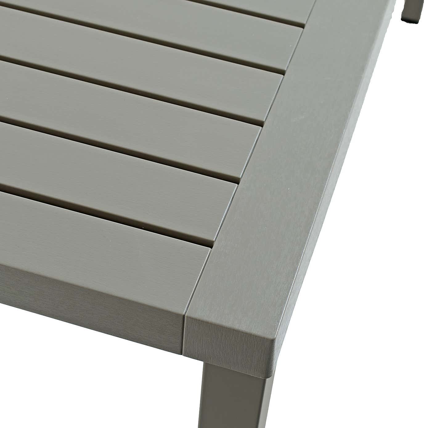 Cube Dining Table with 6 Net Chair Set Turtle Dove