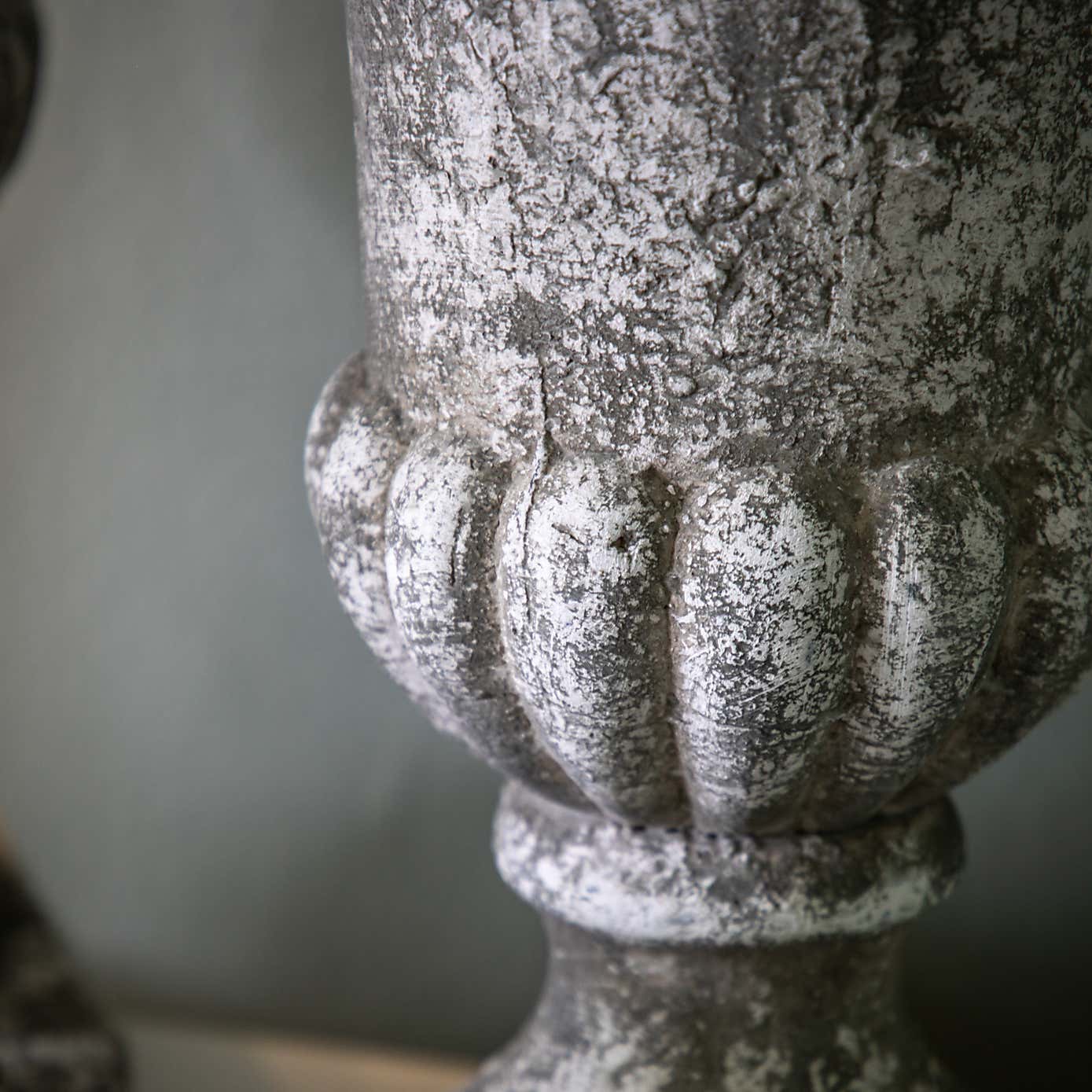 Aged Sowton Urn Plant Pot