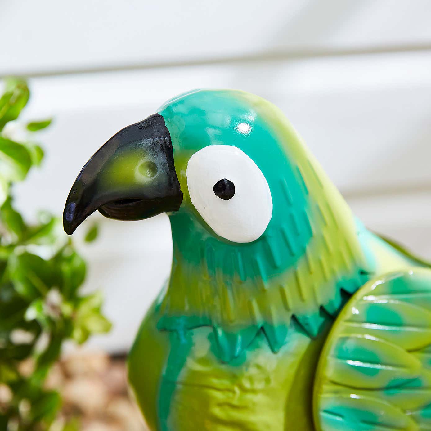 Iron Parrot Sculpture