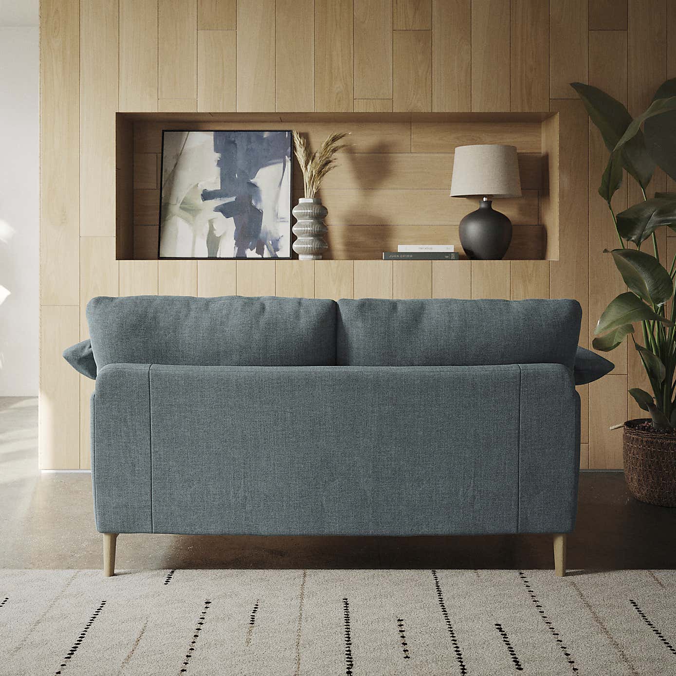 Hector Tonal Plush Chenille 2 Seater Sofa