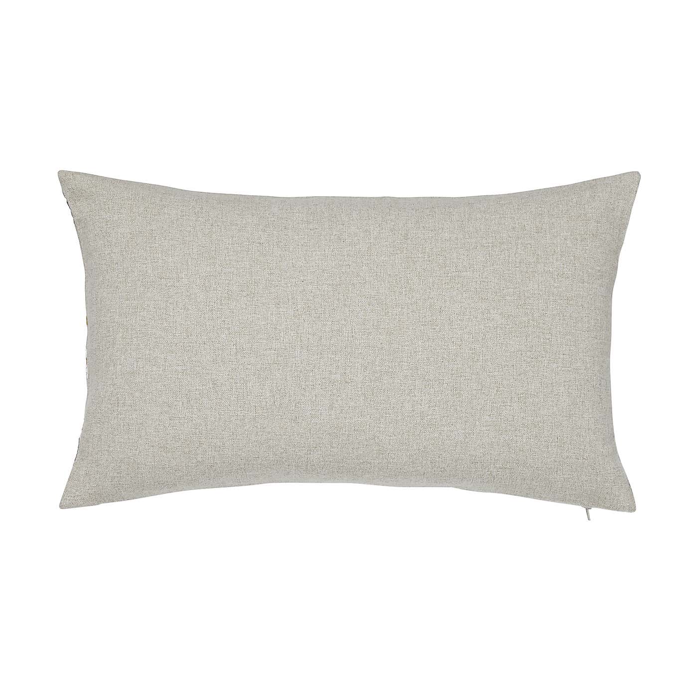 Scandi Floral Grey Cushion Cover