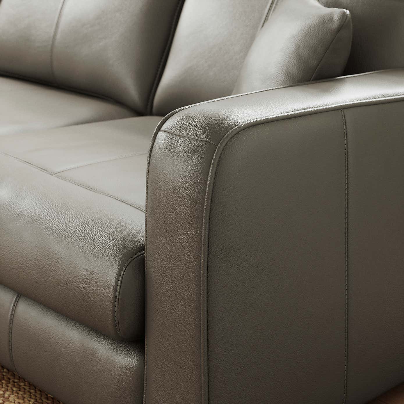 Carson Classic Leather Large Corner Chaise Sofa