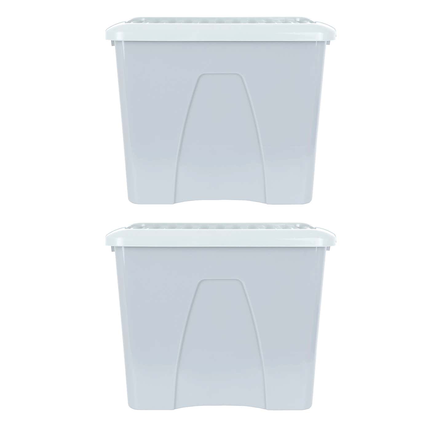 Wham Home Upcycle 75L Set of 2 Boxes & Lids