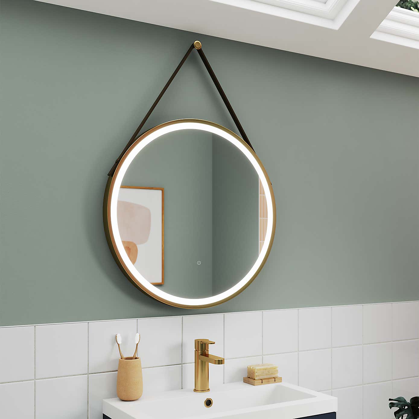 LED Round Illuminated Mirror
