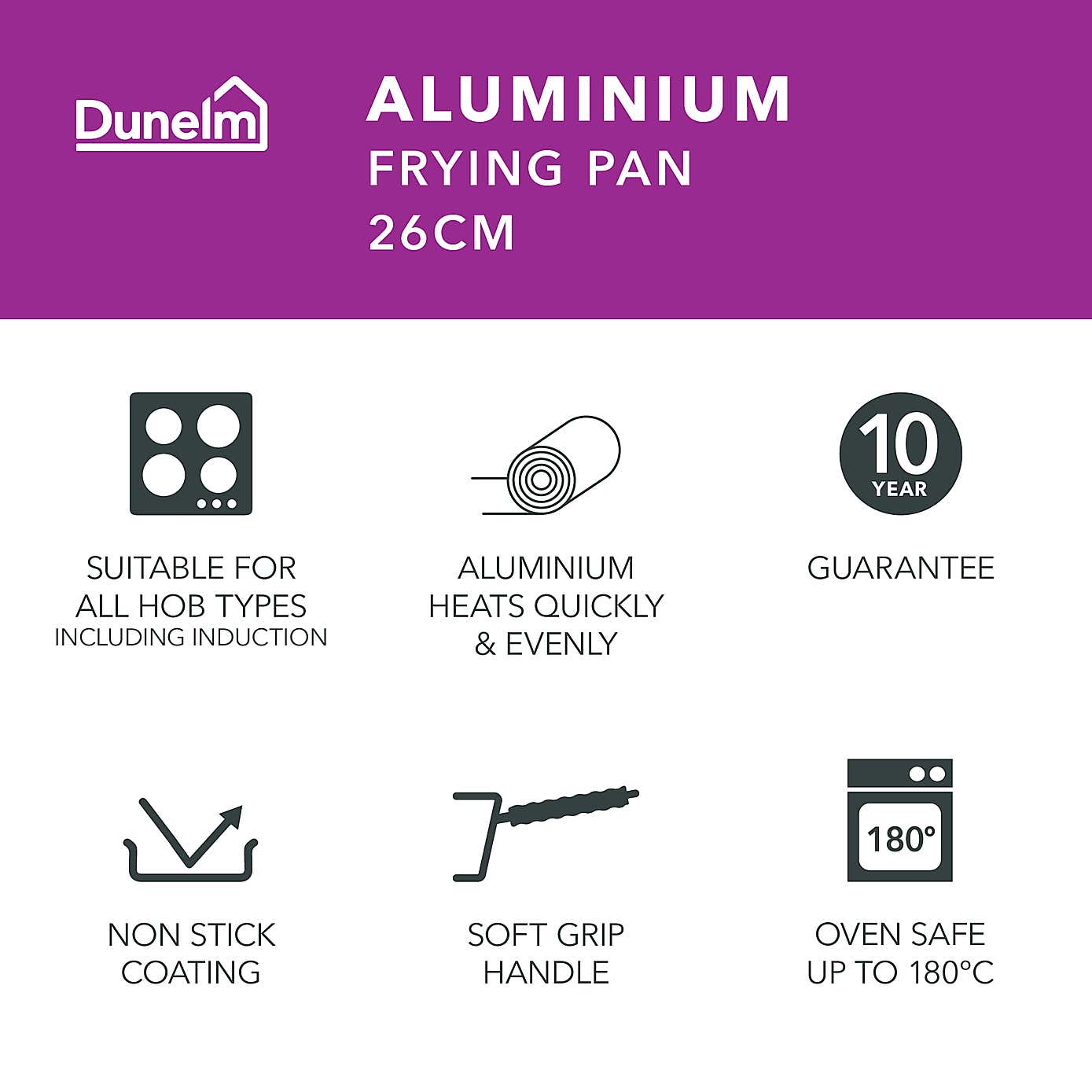 Non-Stick Aluminium Frying Pan, 26cm