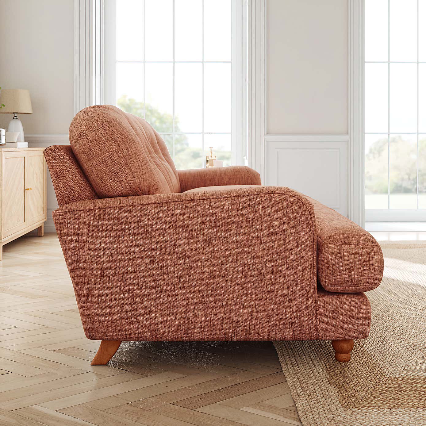 Slub Faux Linen Fabric Sample