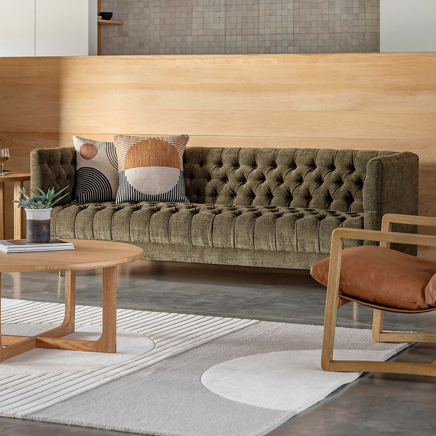 Indio Fabric 3 Seater Sofa