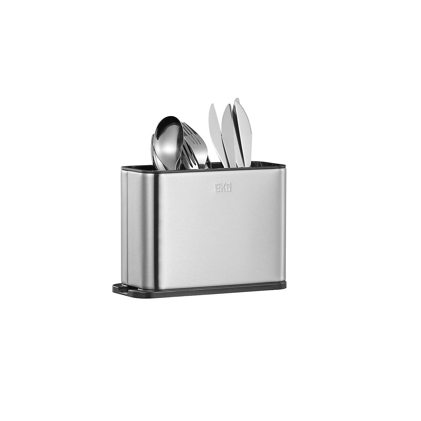 EKO Brushed Stainless Steel Utensil Holder