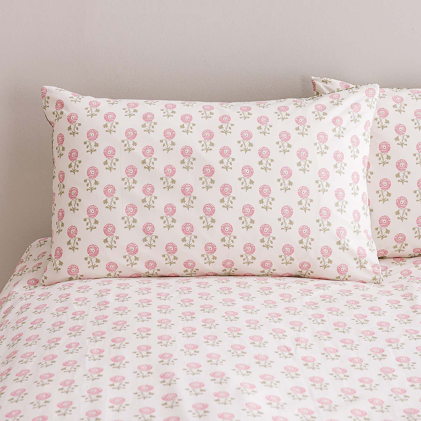 Lizzy Tile Cotton Duvet Cover & Pillowcase Set