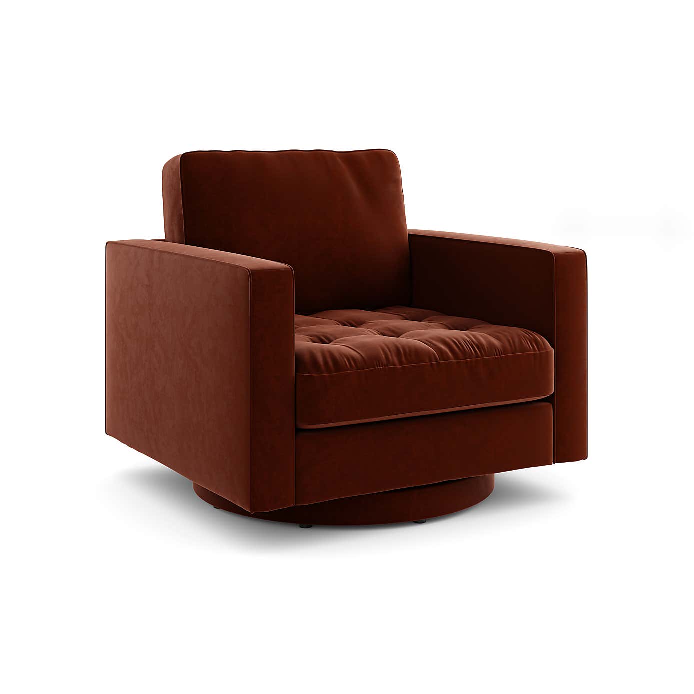 Zoe Velvet Swivel Chair