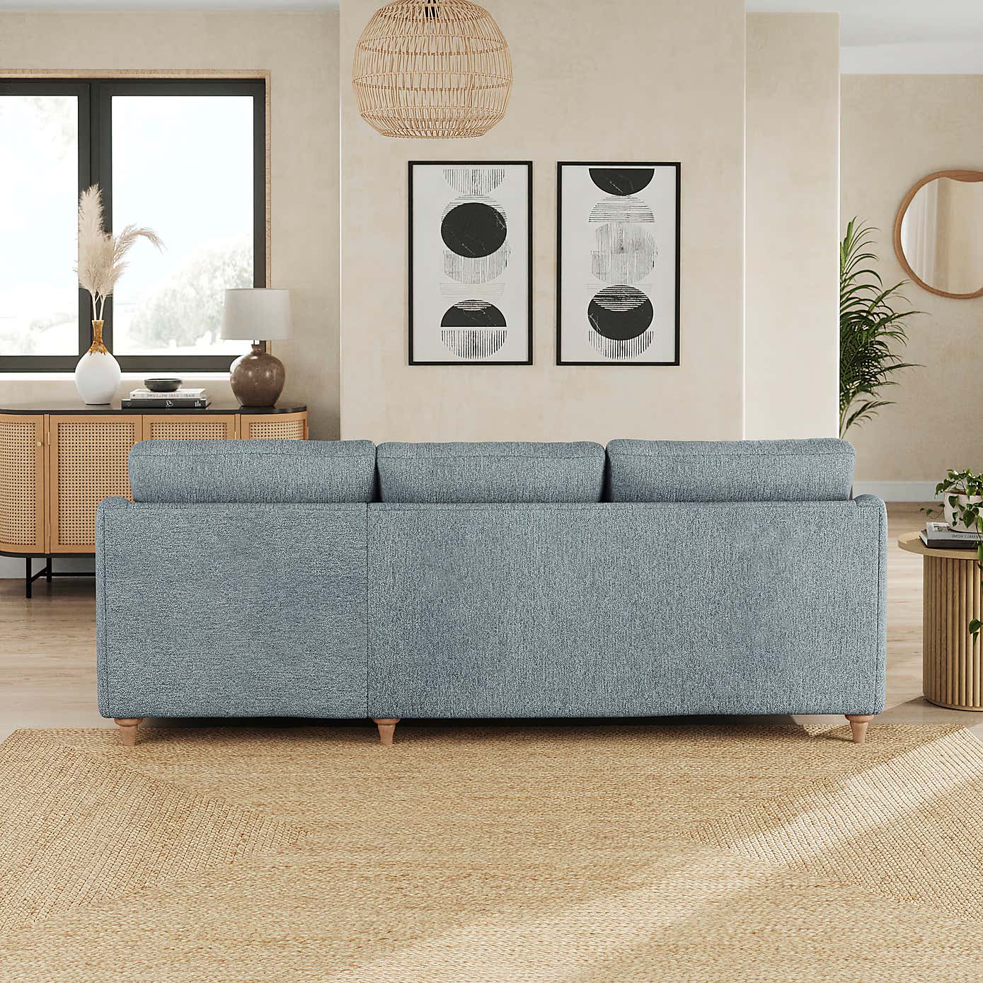 Hattie Cosy Weave Corner Chaise Sofa