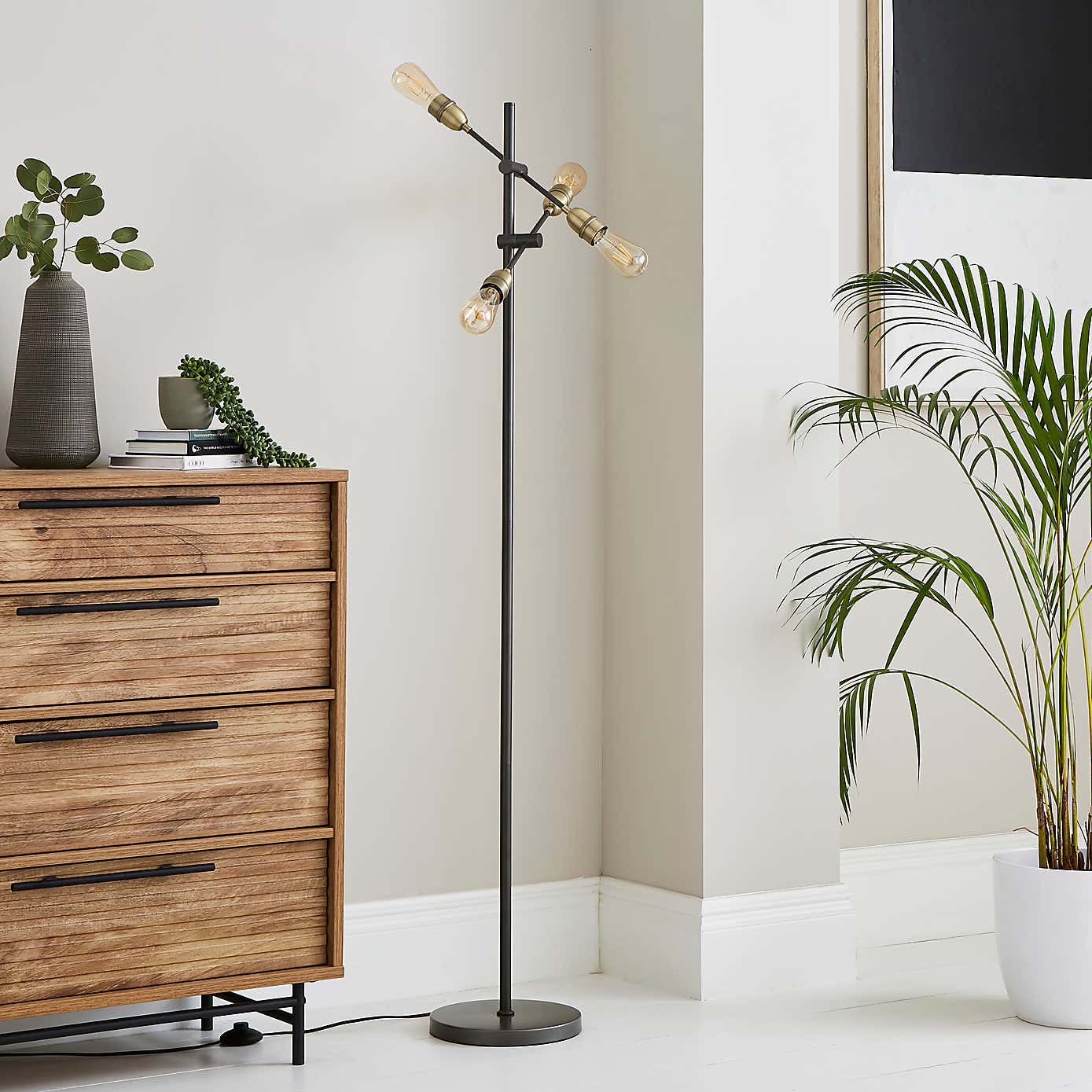 Marsden Industrial 4 Light Floor Lamp