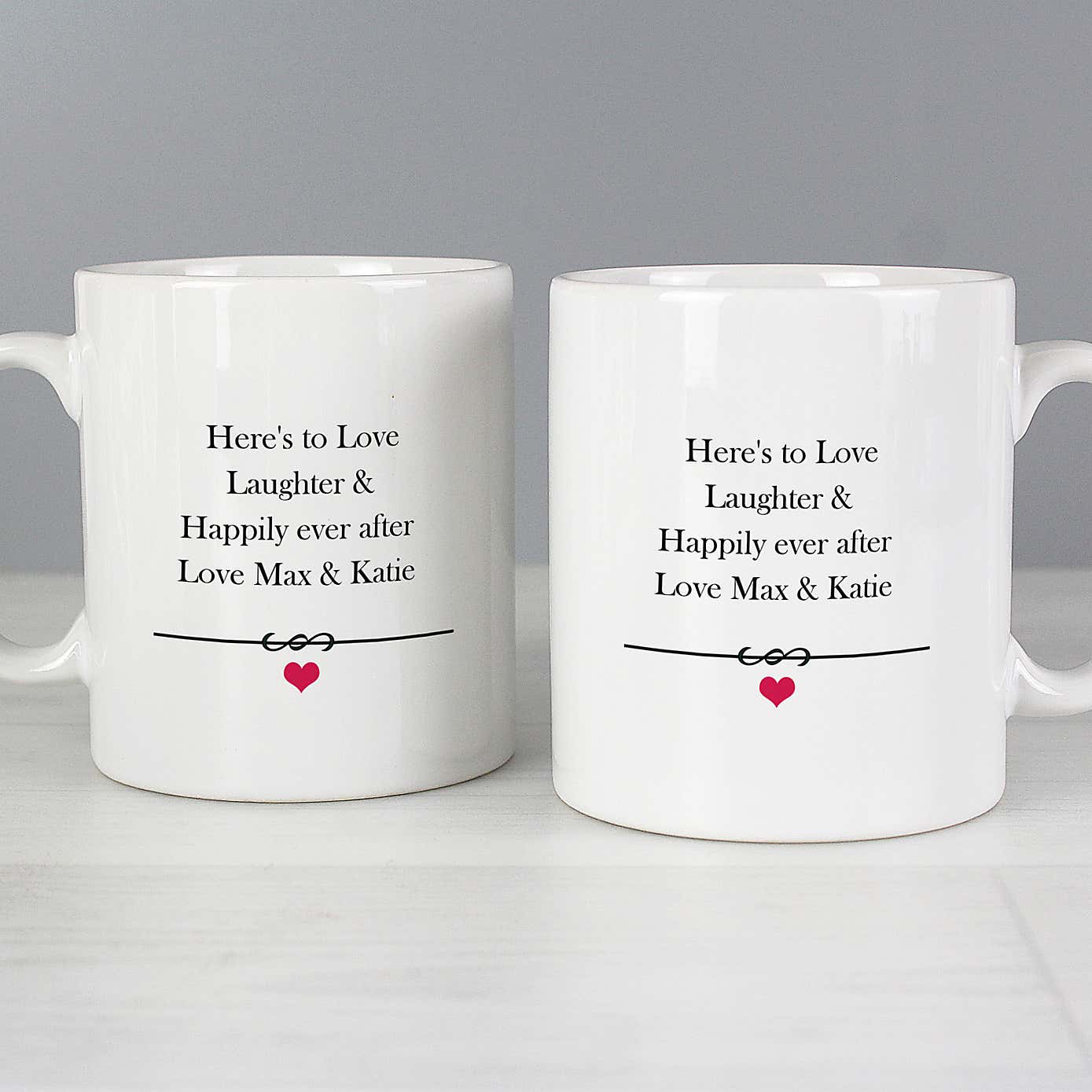 Personalised Set of 2 Mr and Mrs Mugs