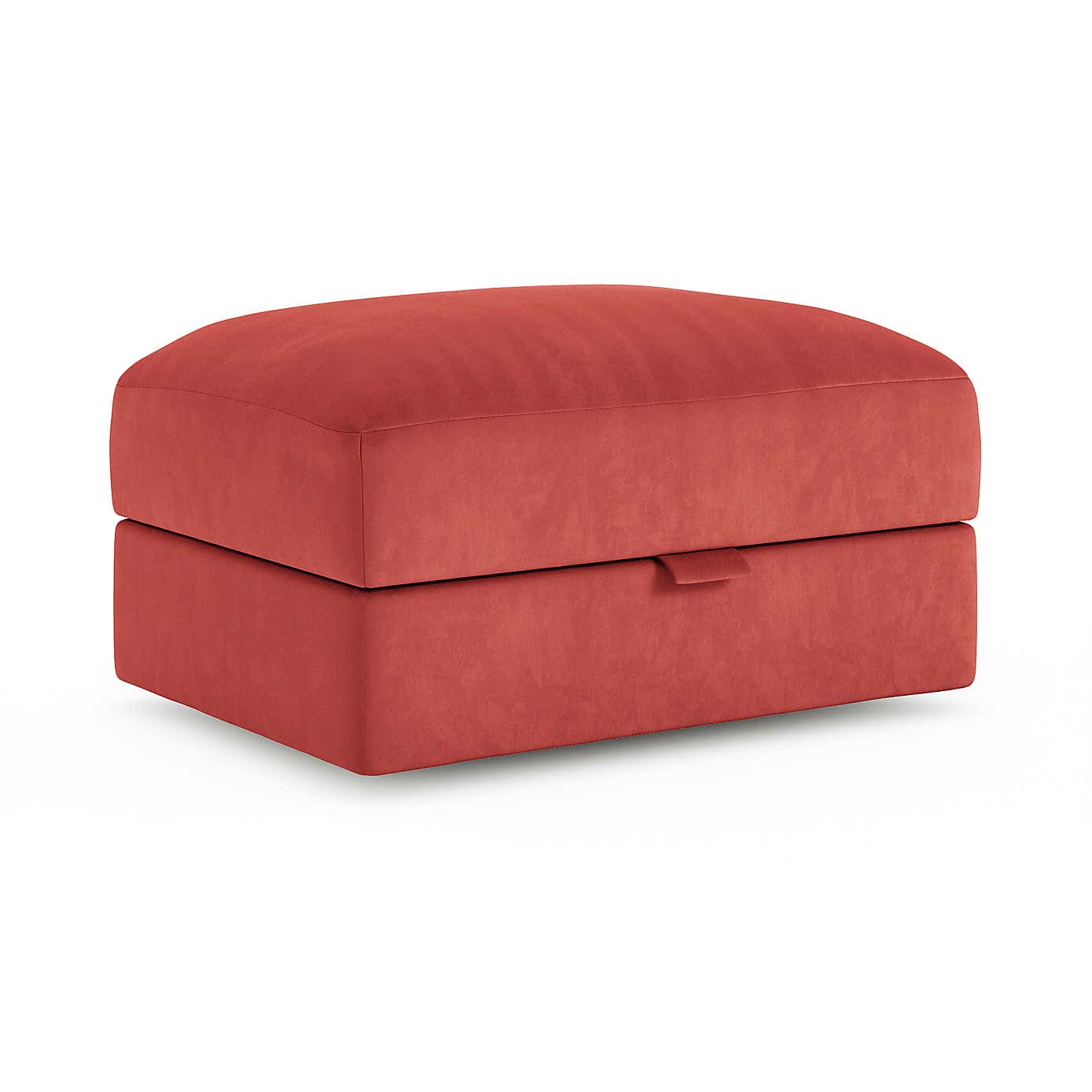 Hattie Matte Plush Velvet Storage Footstool