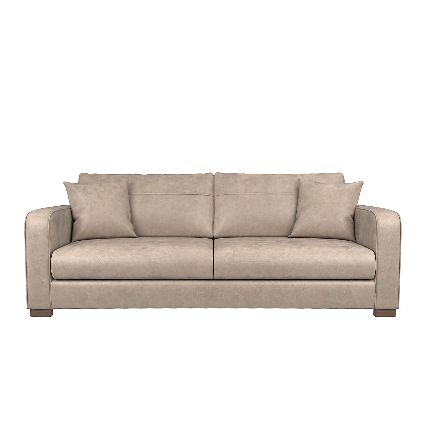 Carson Faux Leather 4 Seater Sofa