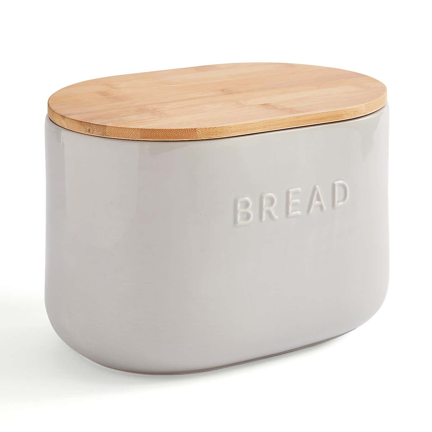 Ceramic Bread Bin Grey
