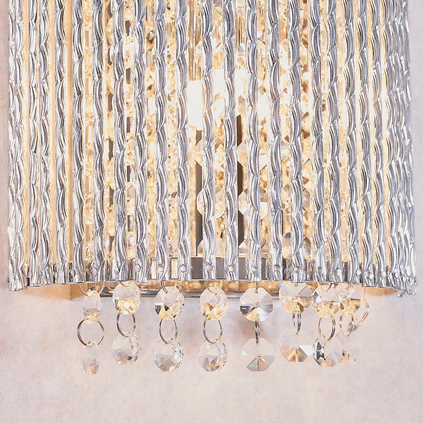Vogue Galina Crystal Wall Light Chrome
