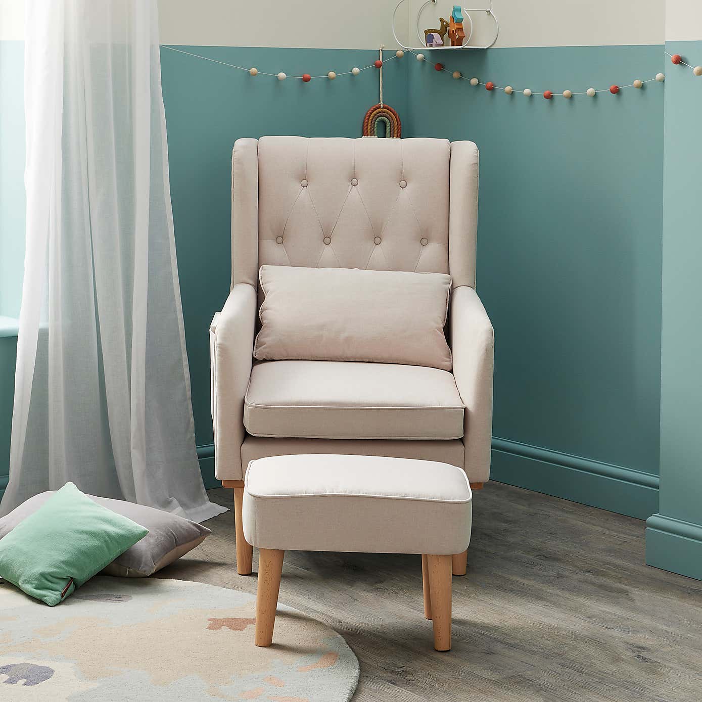Babymore Lux Nursing Chair with Stool