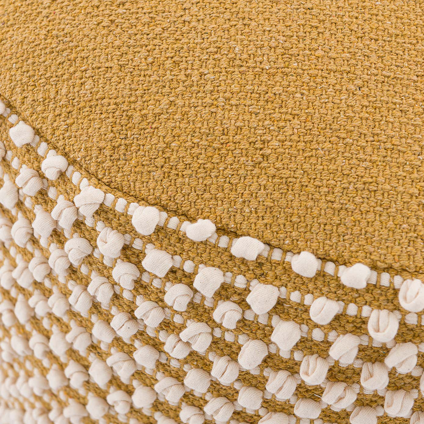 Jersey Bobble Round Pouffe