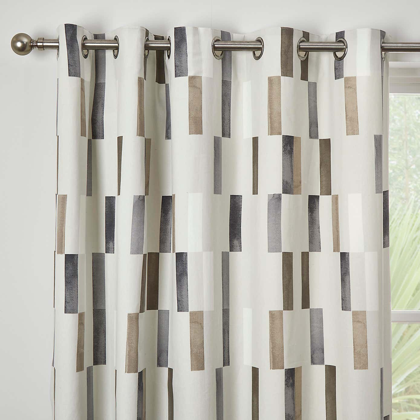 Fusion Oakland Cotton Eyelet Curtains