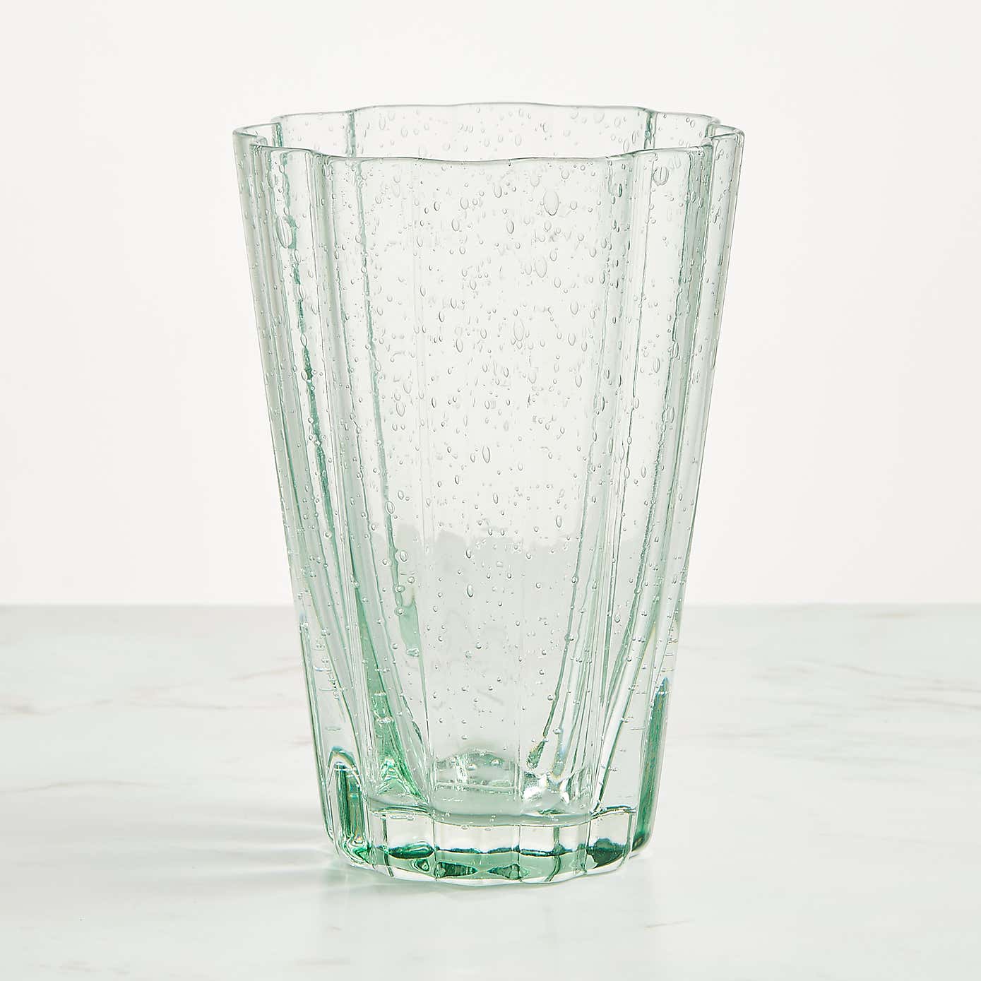 Bubble Green HiBall Glass