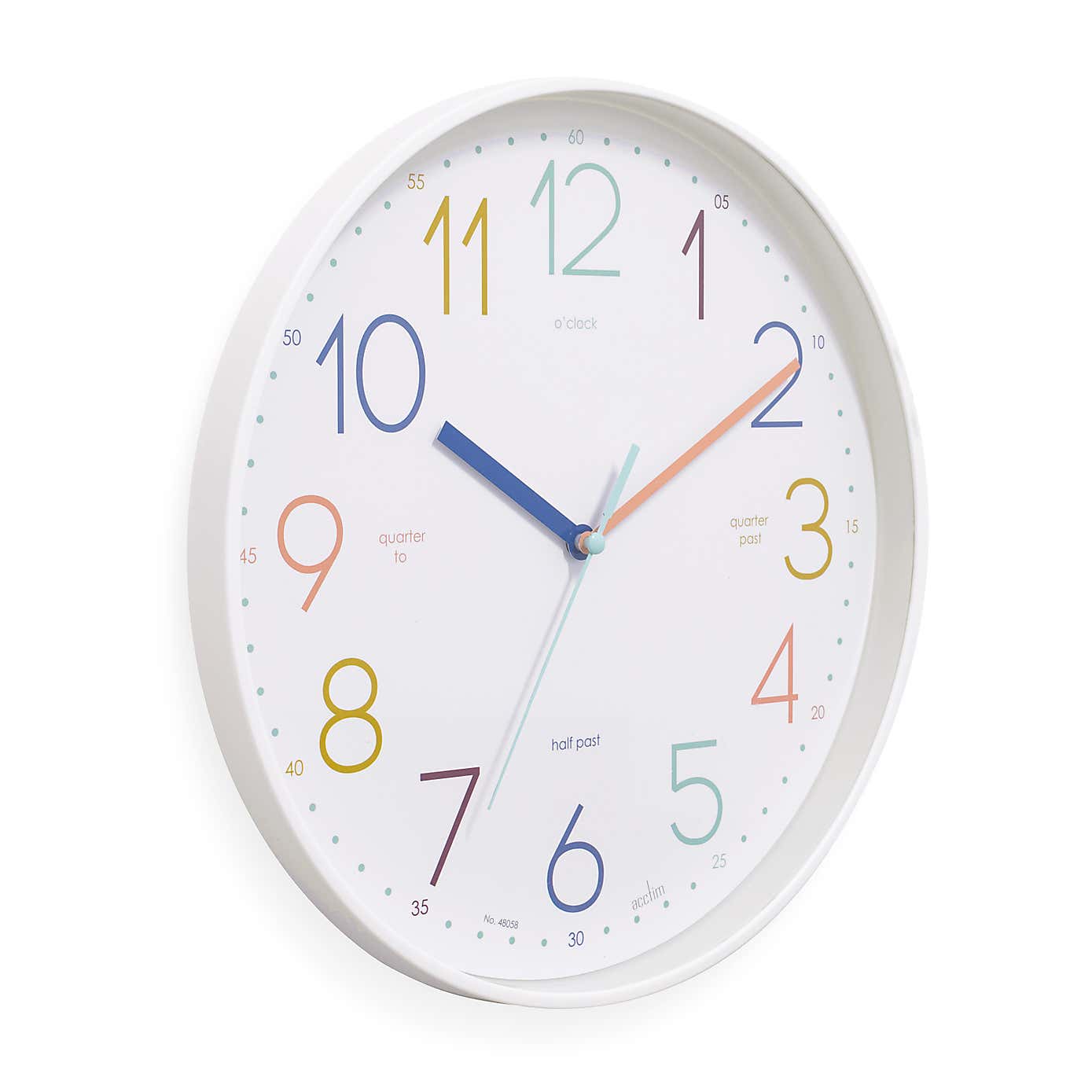 Acctim Afia Teaching Kids Wall Clock 30cm