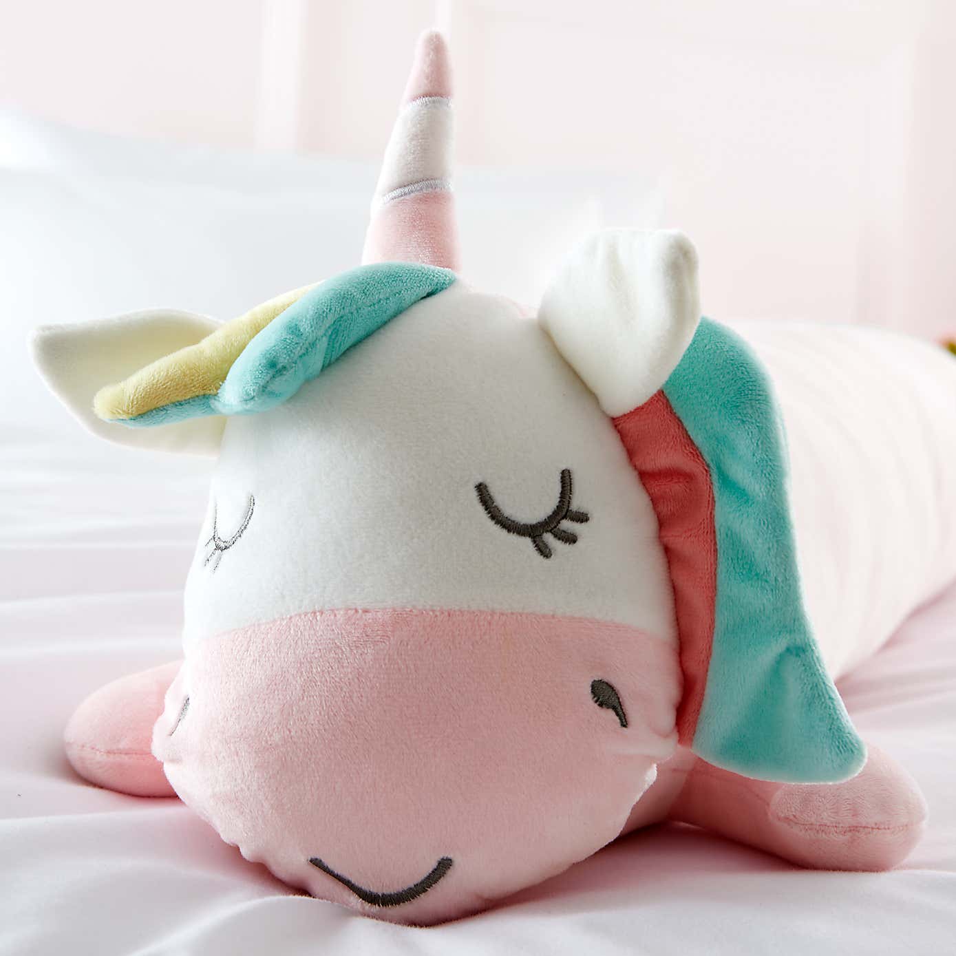 Catherine Lansfield Cuddle Friends Unicorn Cushion