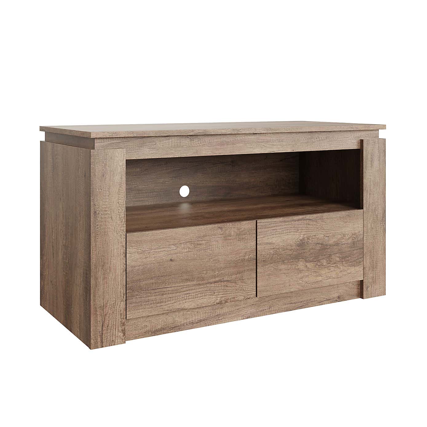 Canyon Oak 2 Drawer TV Stand for TVs up to 44"