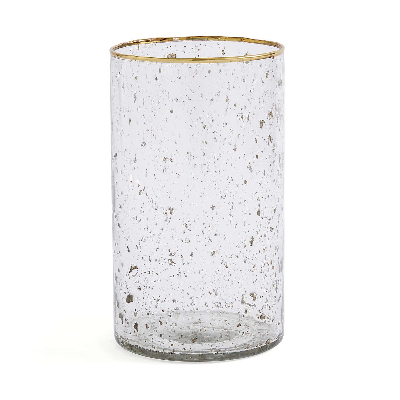 Recycled Glass Hurricane Candle Holder