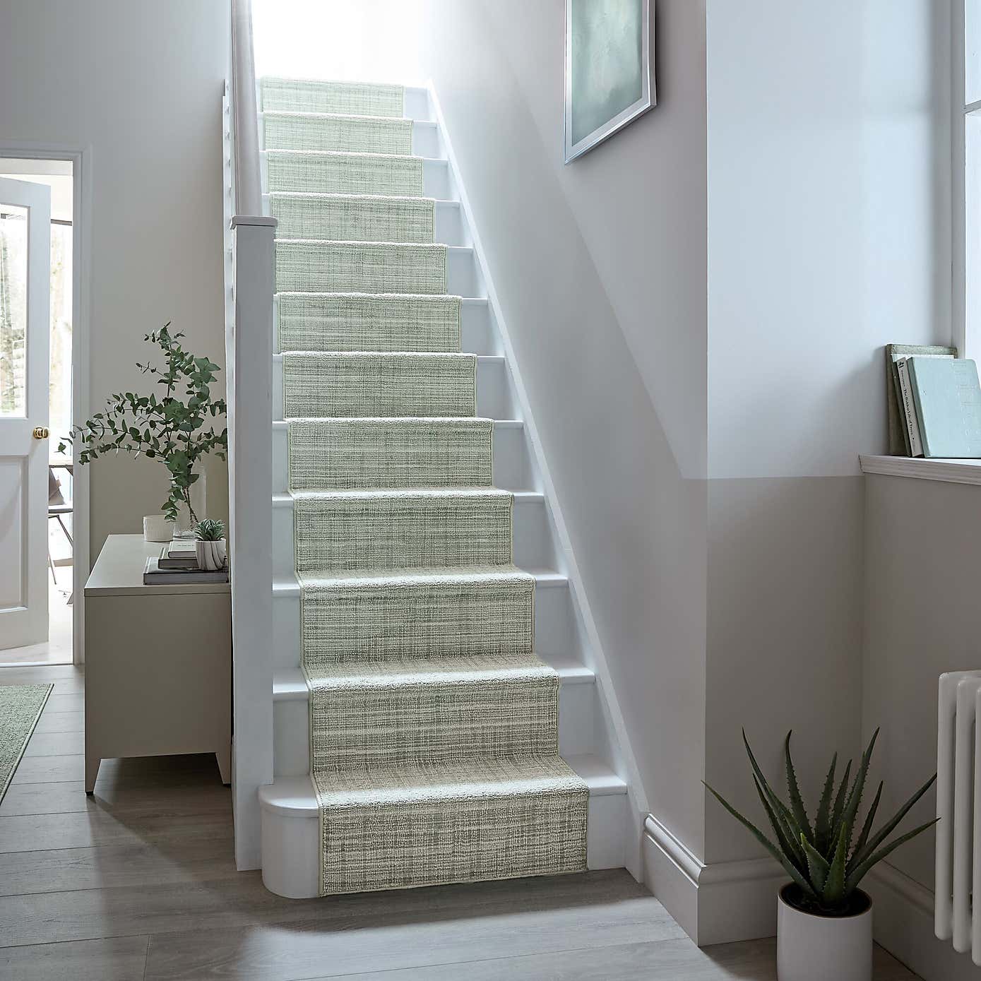 Clifton Boucle Washable Stair Runner