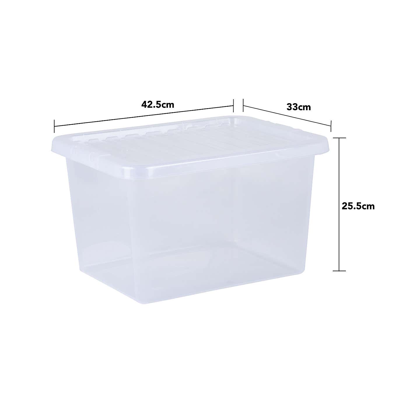 Wham Crystal Set of 5 Storage Boxes & Lids
