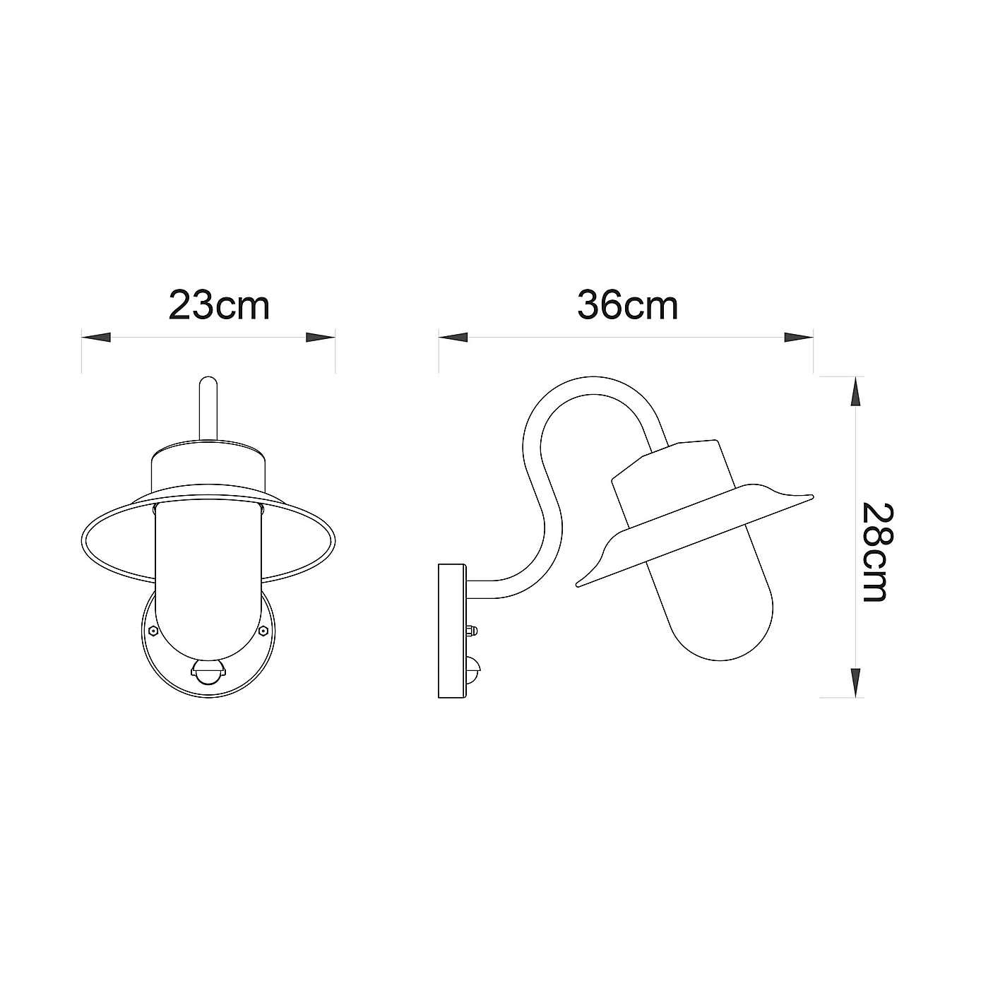 Vogue Windermere Outdoor PIR Wall Light