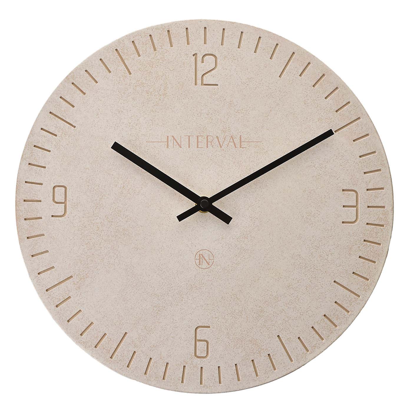 Interval Narrow Baton Resin Wall Clock