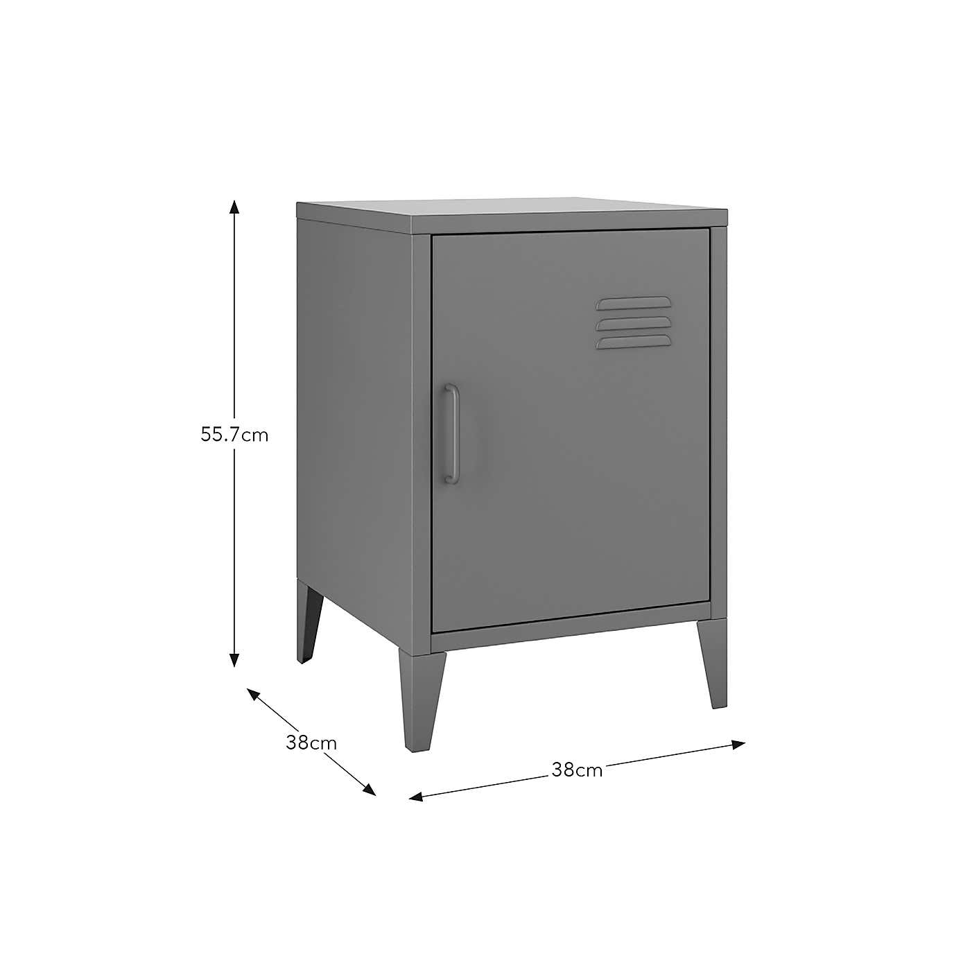 Helga Metal Bedside Table