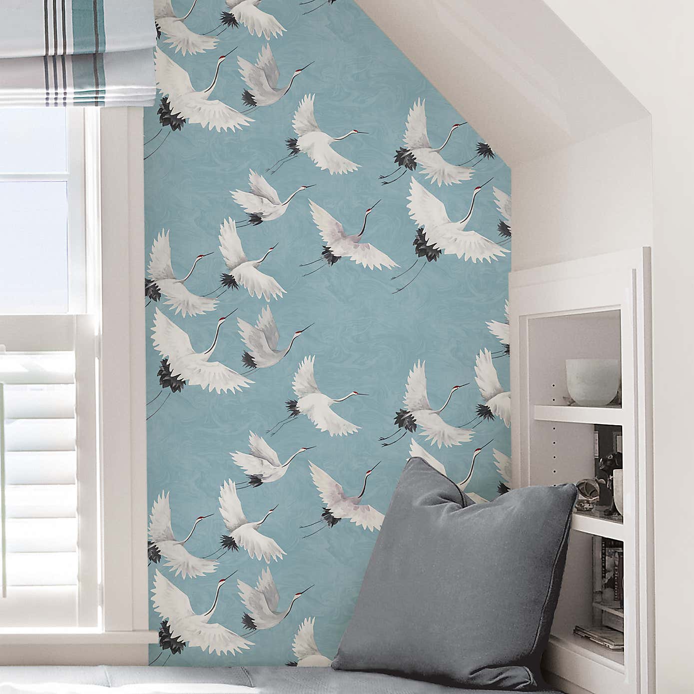 NuWallpaper Halcyon Blue Self Adhesive Wallpaper