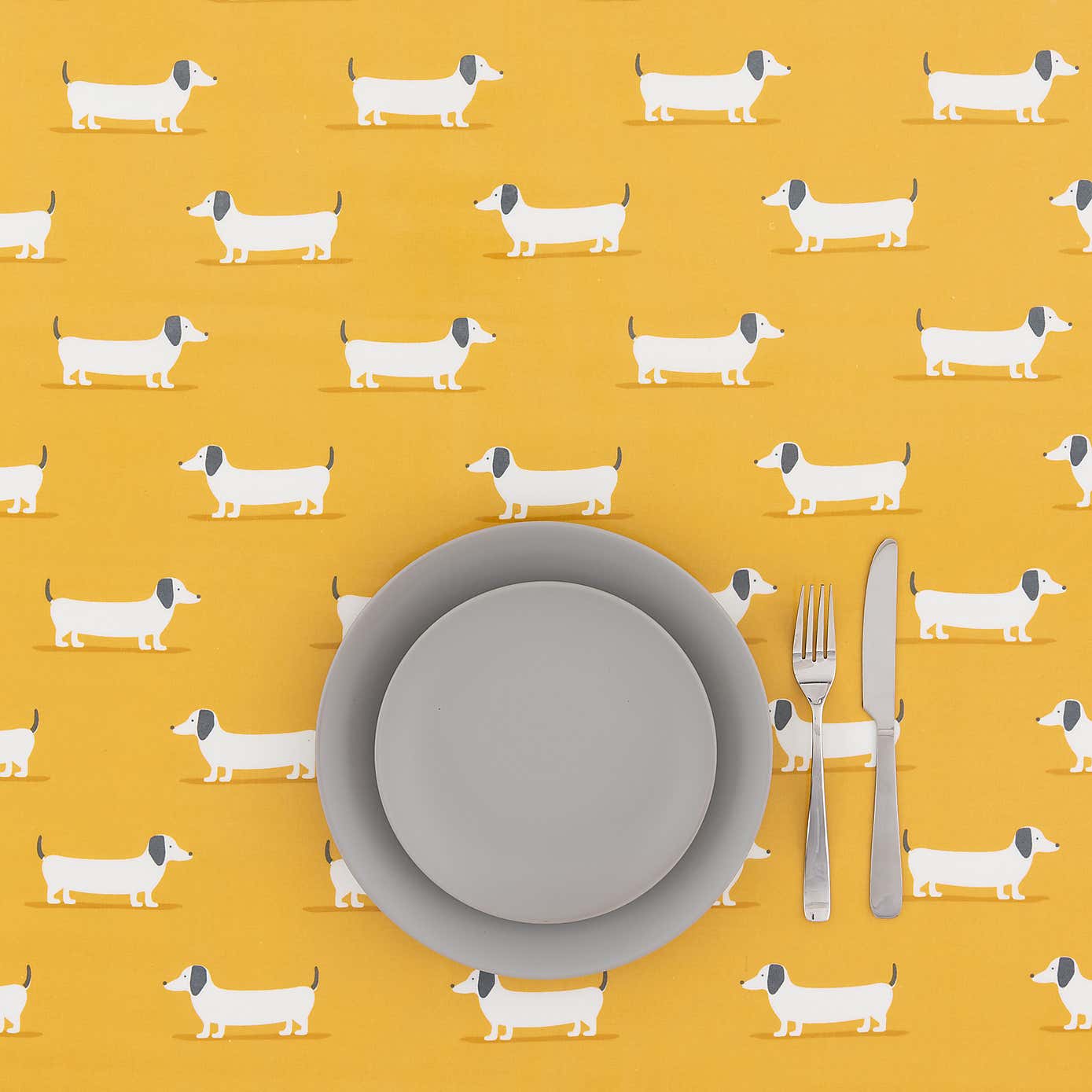 Bertie Ochre PVC Fabric