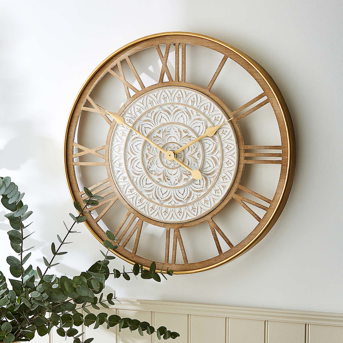 Decorative Skeleton Wall Clock 60cm