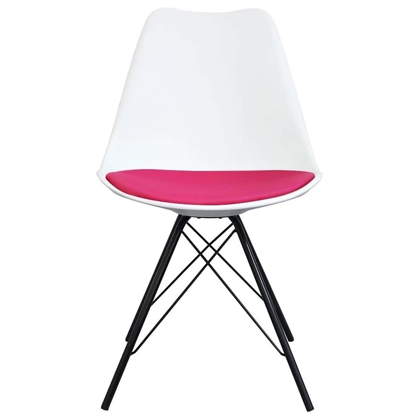 Fusion Living Soho White Plastic Dining Chair
