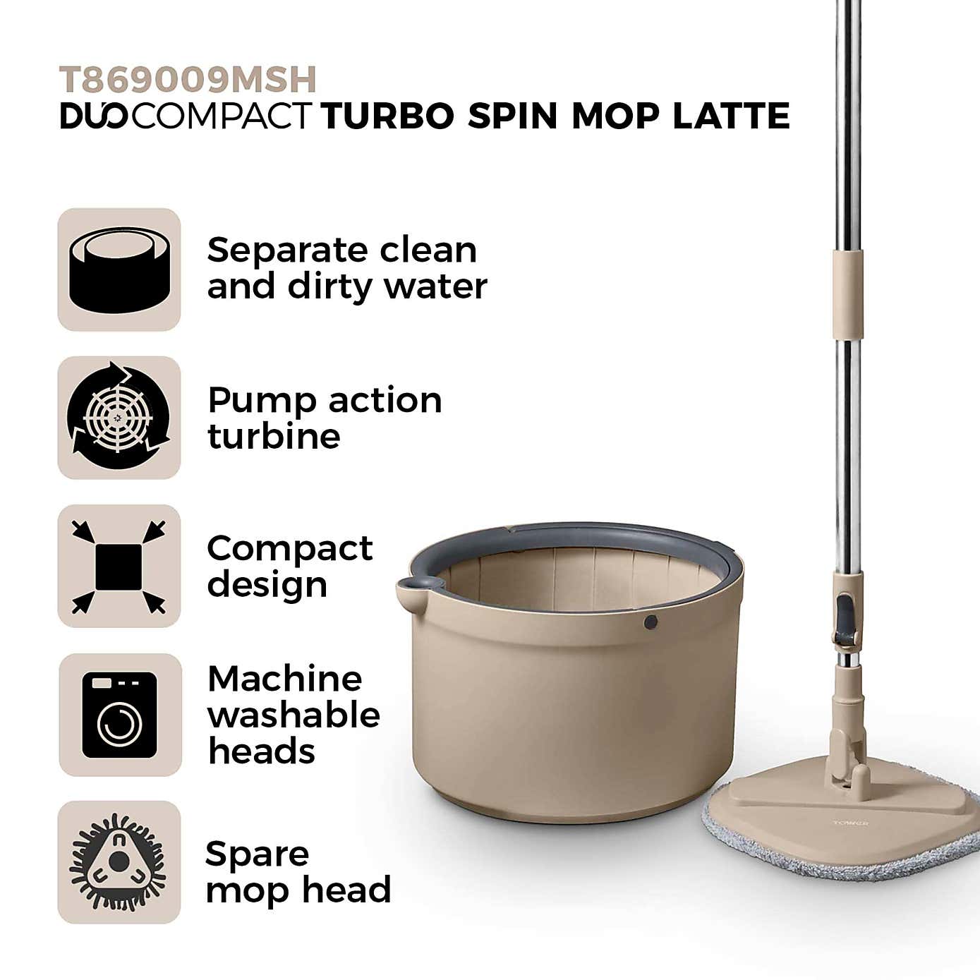 Tower Dirty Water Spin Mop