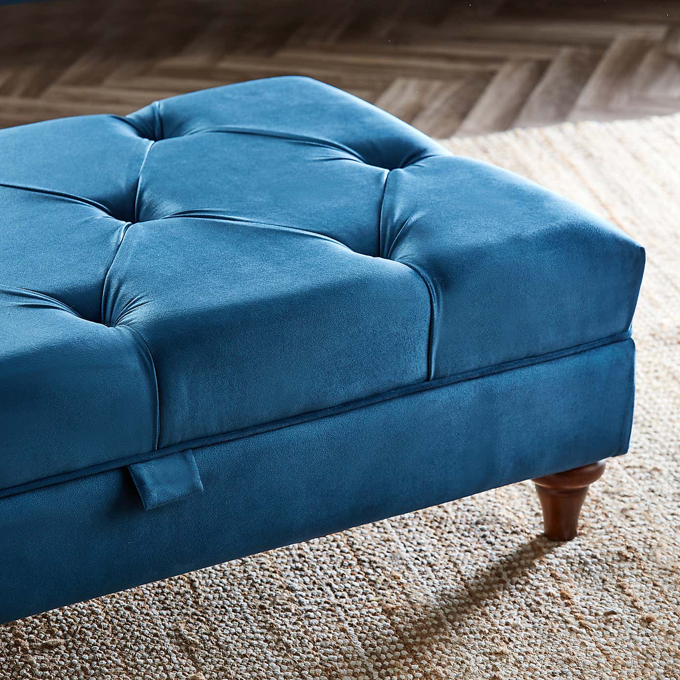 Chesterfield Opulent Velvet Storage Footstool