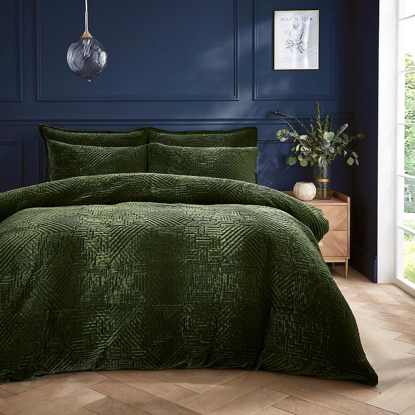 Haisley Geometric Duvet Cover and Pillowcase Set